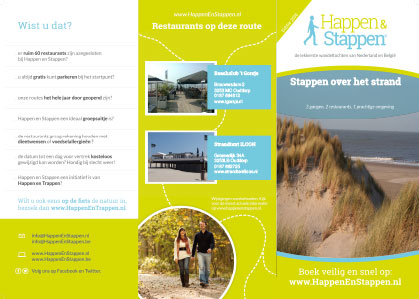 Stappen over het strand