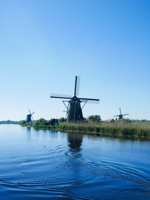 Langs de molens van Kinderdijk